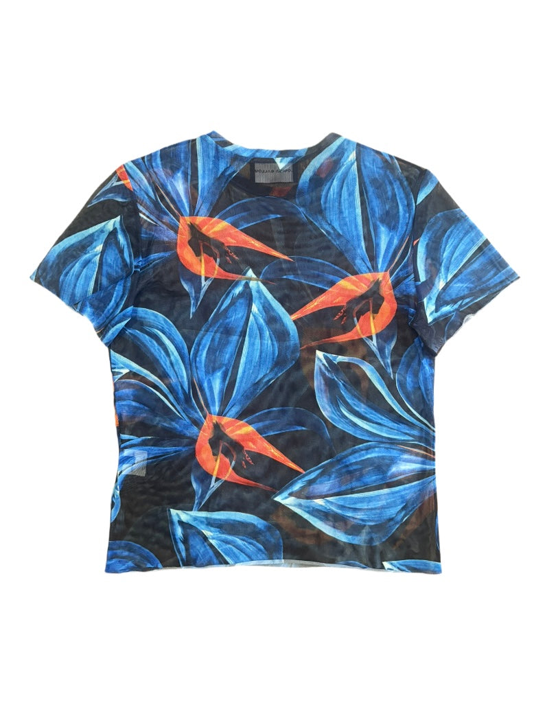 LOUISA BALLOU MESH FLORAL TOP (L)