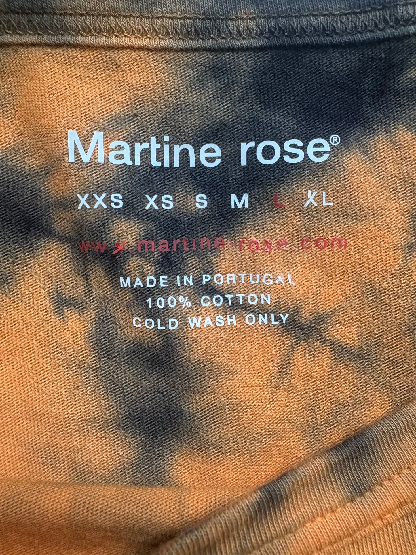 MARTINE ROSE MEN'S TEE (L)