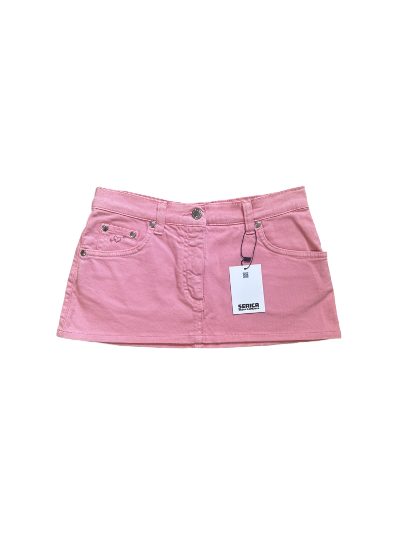 BLUGIRL BLUMARINE PINK MICRO SKIRT (XS)
