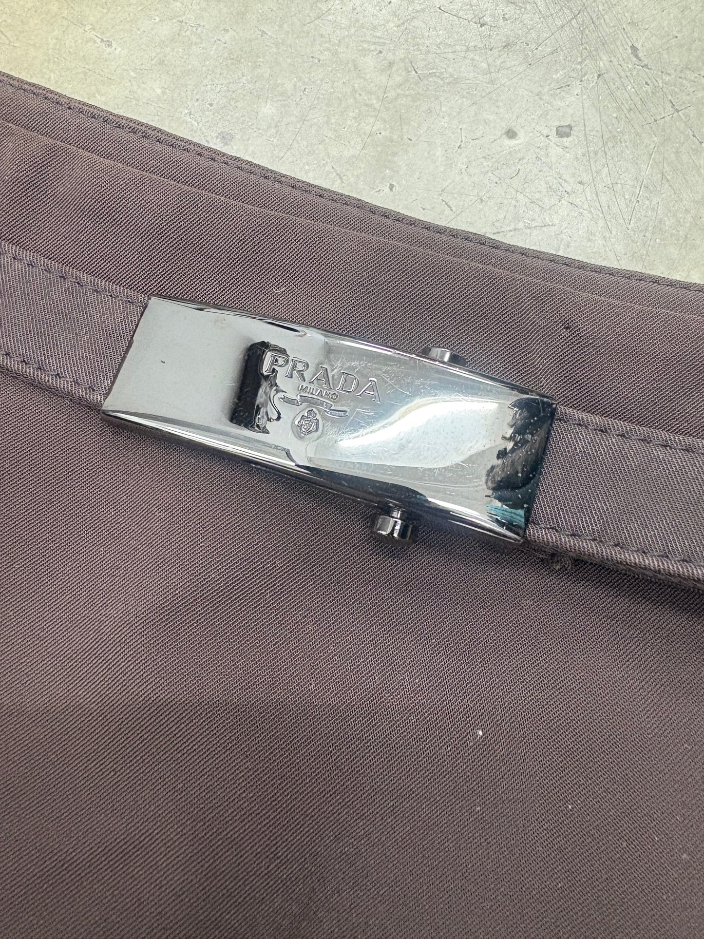 PRADA BROWN SKIRT (M)