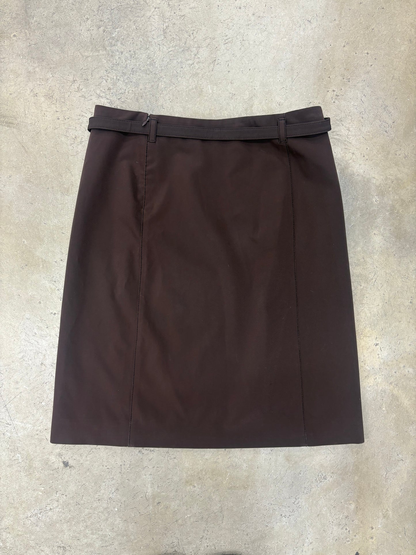 PRADA BROWN SKIRT (M)