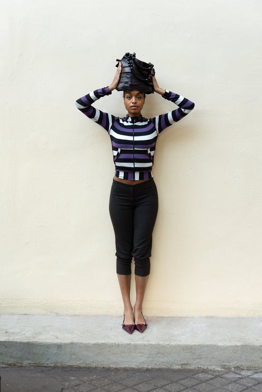 COP COPINE WOOL CROPPED PANTS (S)