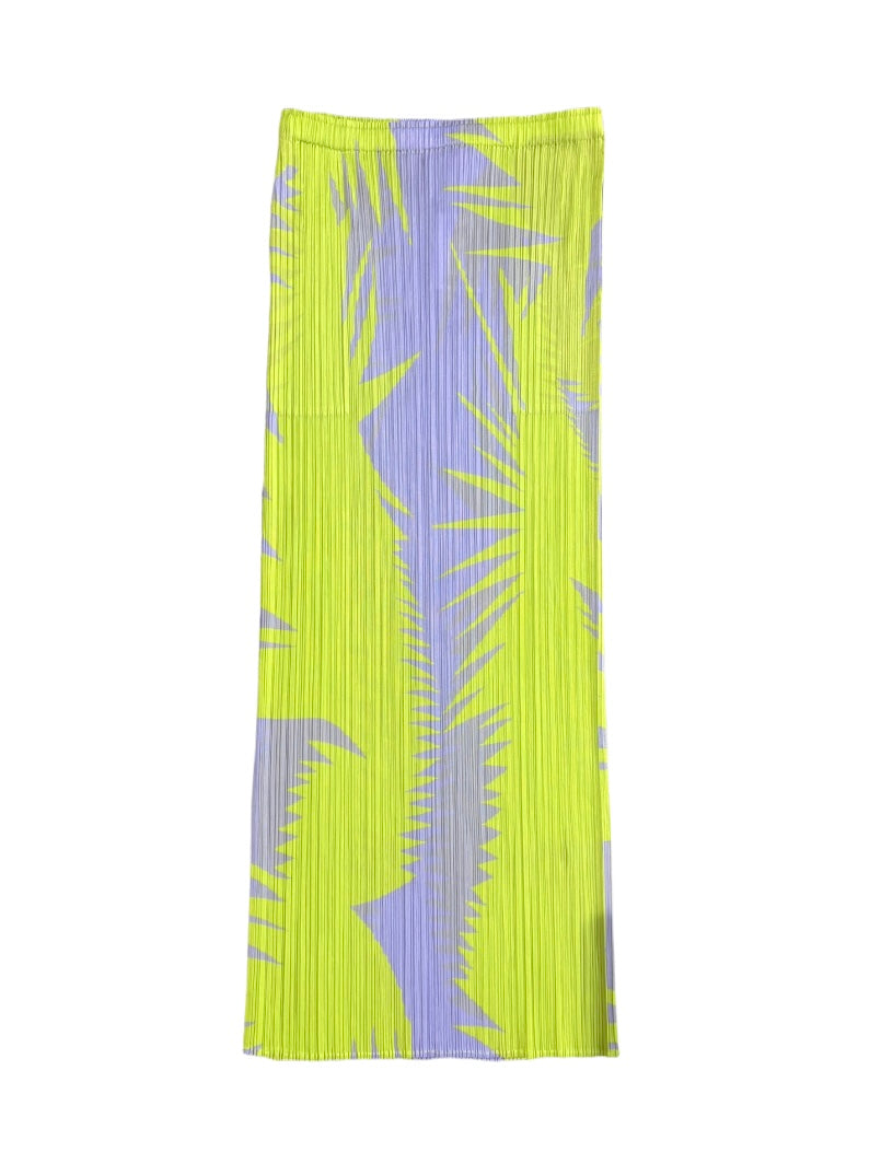 PLEATS PLEASE ISSEY MIYAKE NEON LONG SKIRT (S)