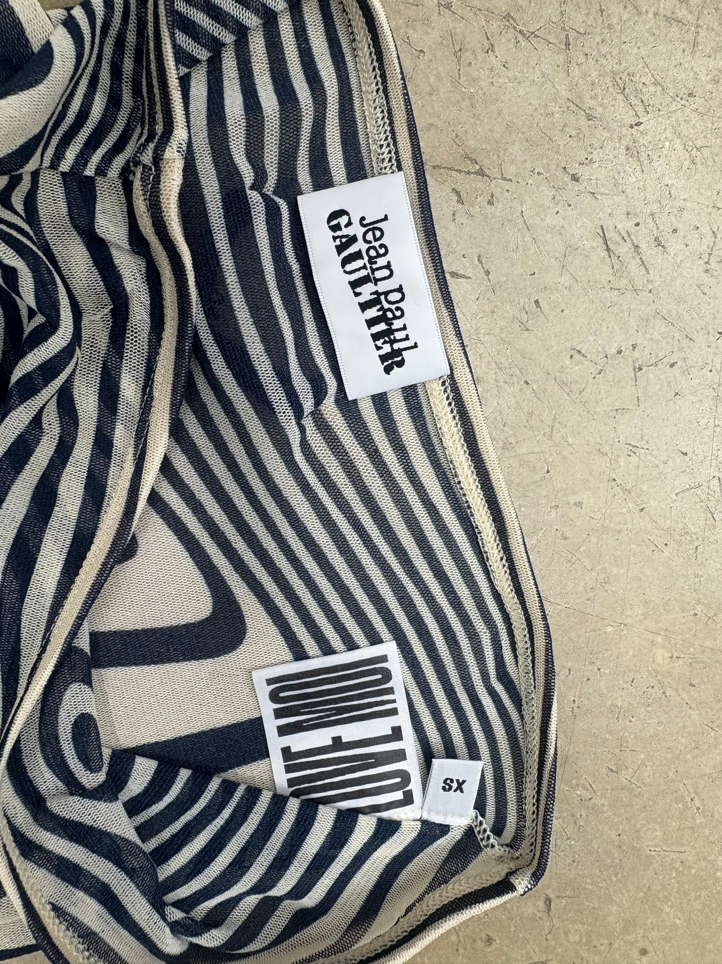 JEAN PAUL GAULTIER MESH LEGGINGS (XS)