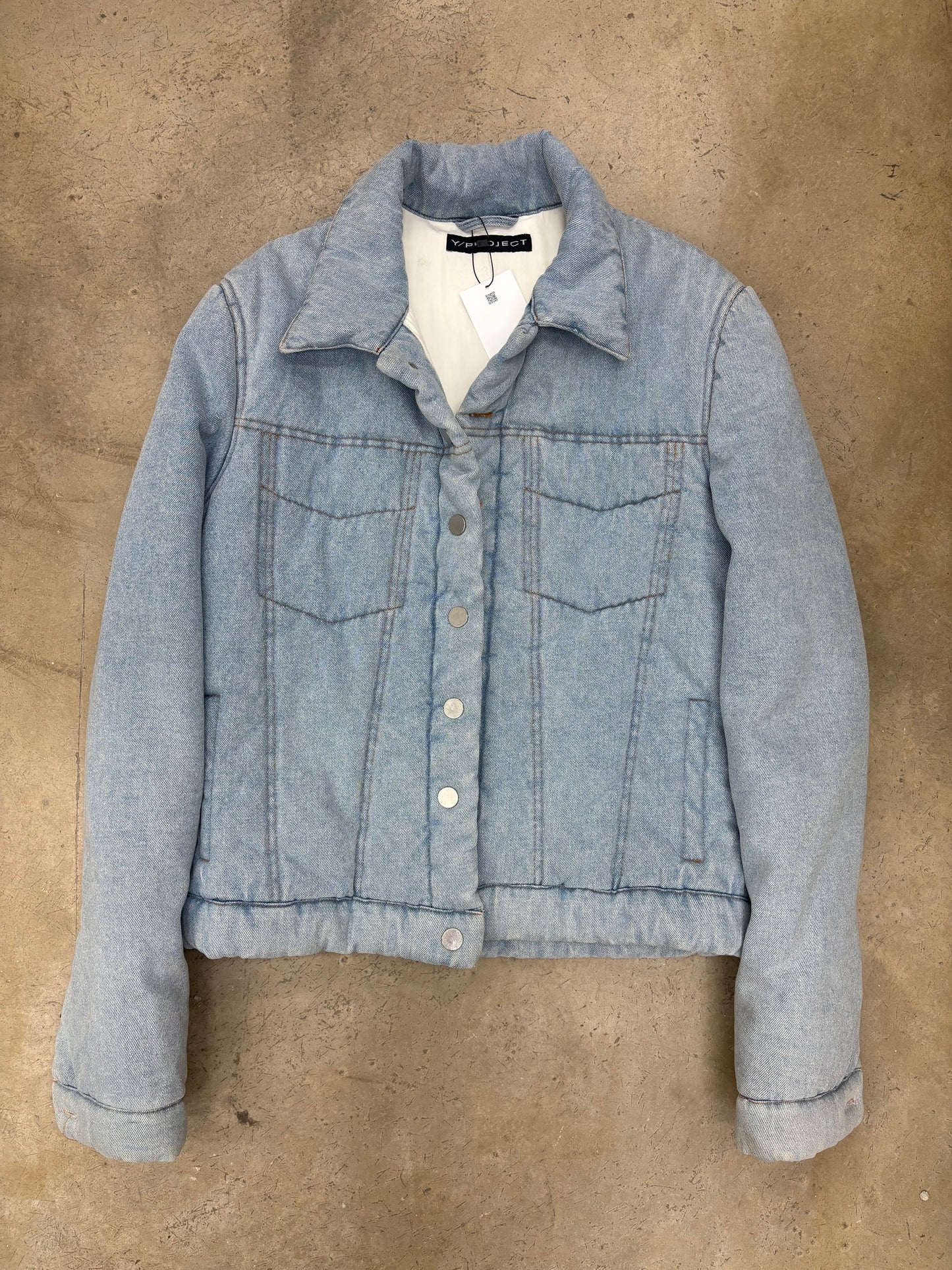 Y/PROJECT DENIM PUFFER JACKET (46MEN)