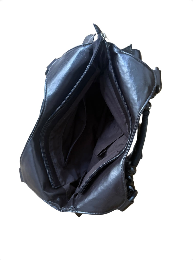 VINTAGE LAYERED BAG DARK BROWN