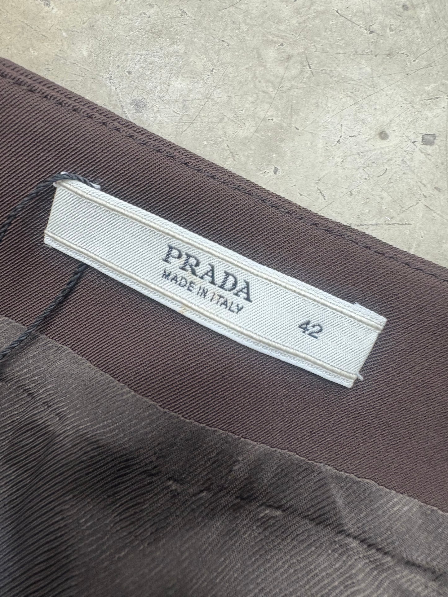 PRADA BROWN SKIRT (M)