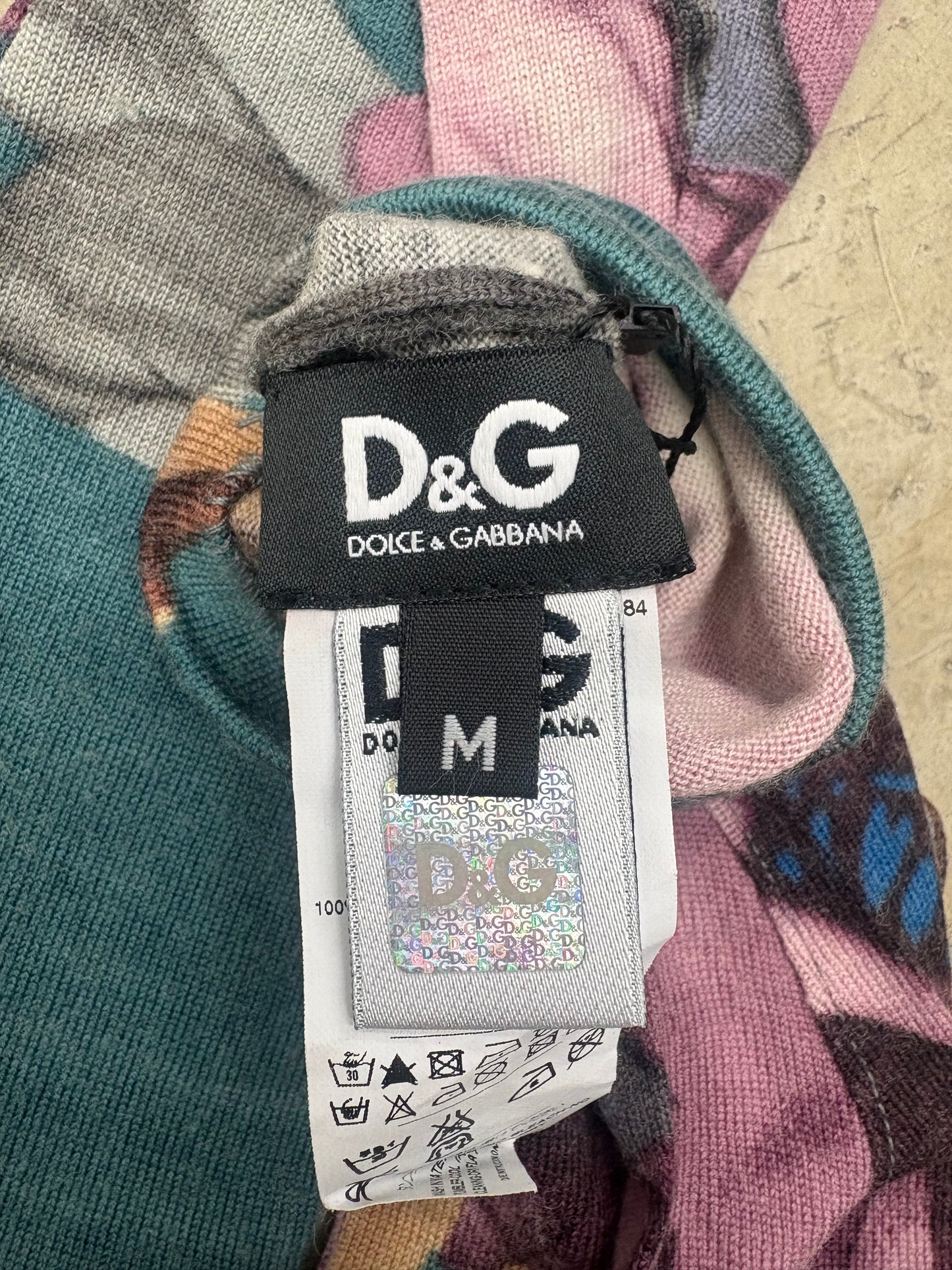 DOLCE&GABBANA WOOL GLOVES (M)