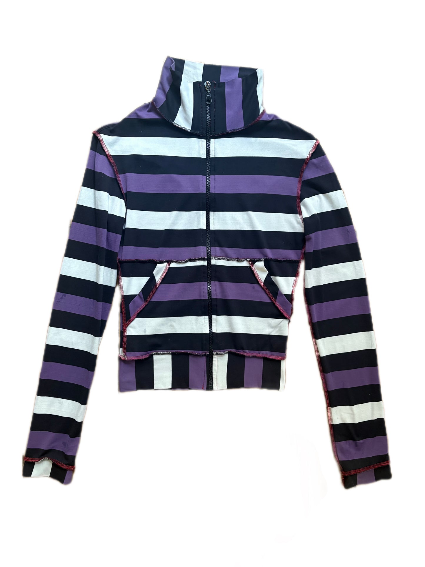 XULY BET STRIPED ZIP JACKET (S)