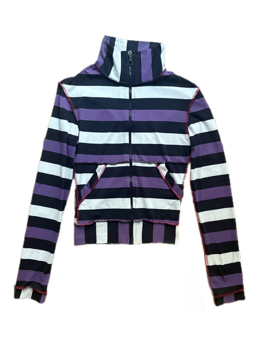 XULY BET STRIPED ZIP JACKET (S)