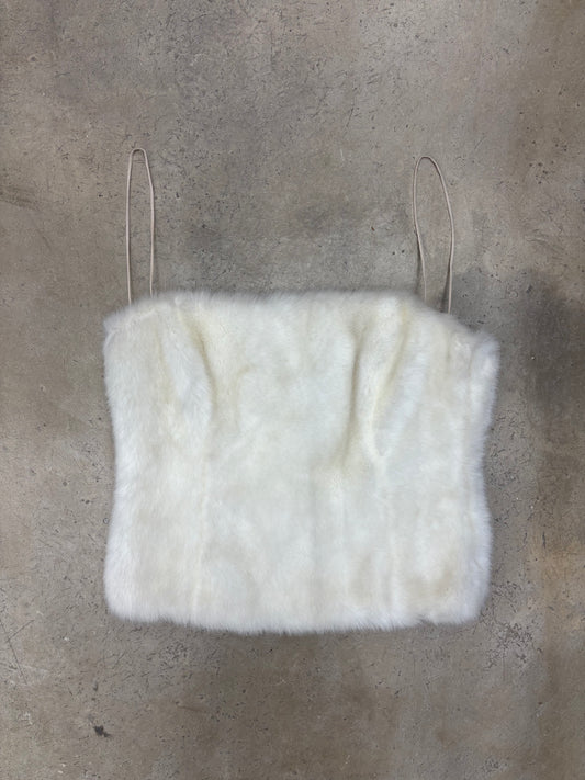 ALESSANDRO DELL’AQUA FAUX FUR BUSTIER (M)