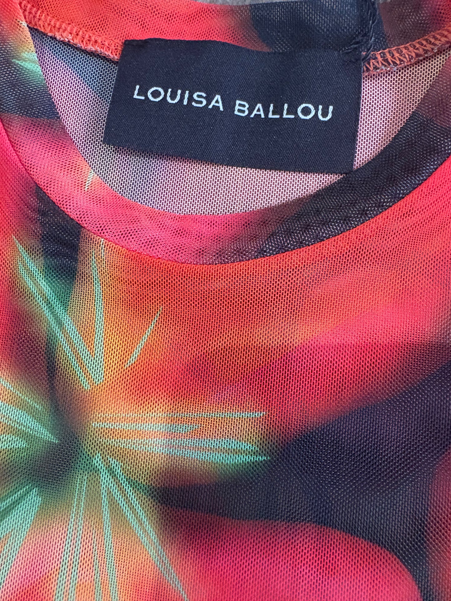 LOUISA BALLOU MESH FLOWER TOP (XS)