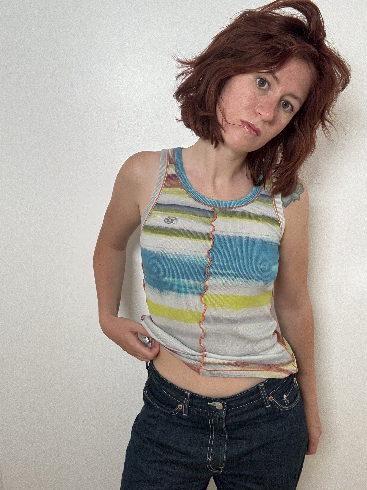DIESEL MULTICOLORED TANK TOP (S)