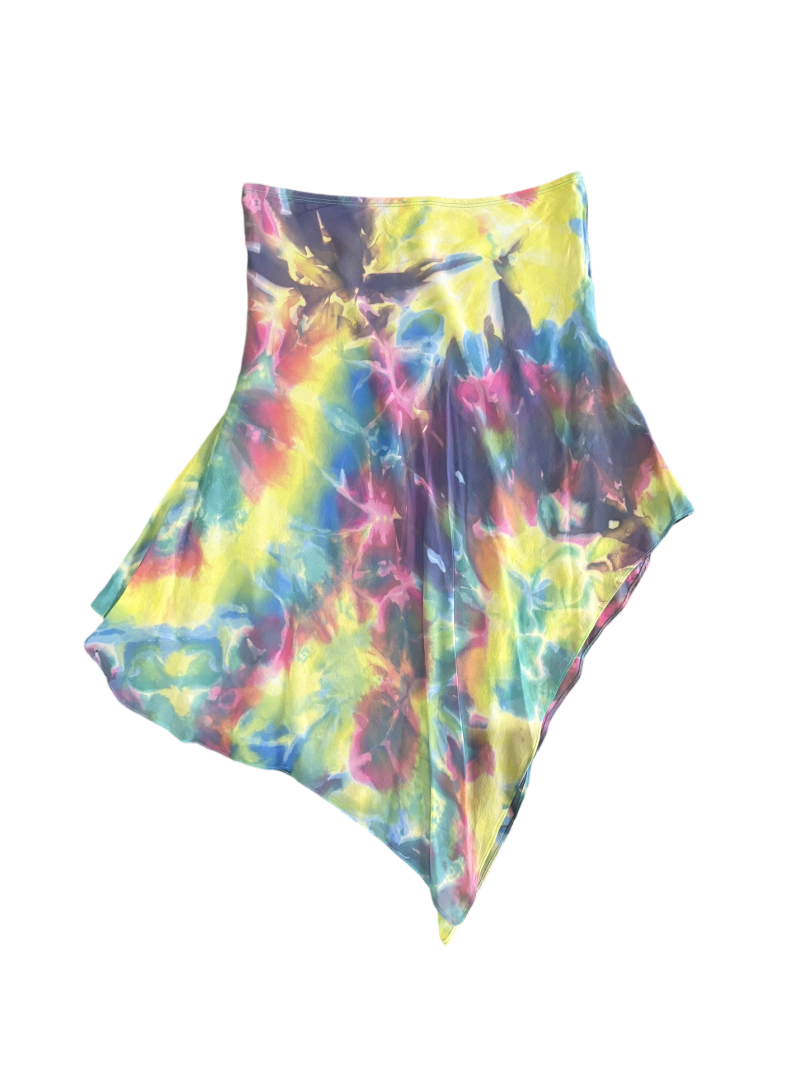PLEIN SUD TIE DYE SILK SKIRT (S)