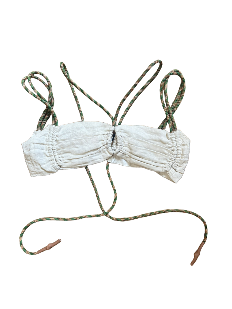 MIISTA BEIGE ROPE BRA (L)