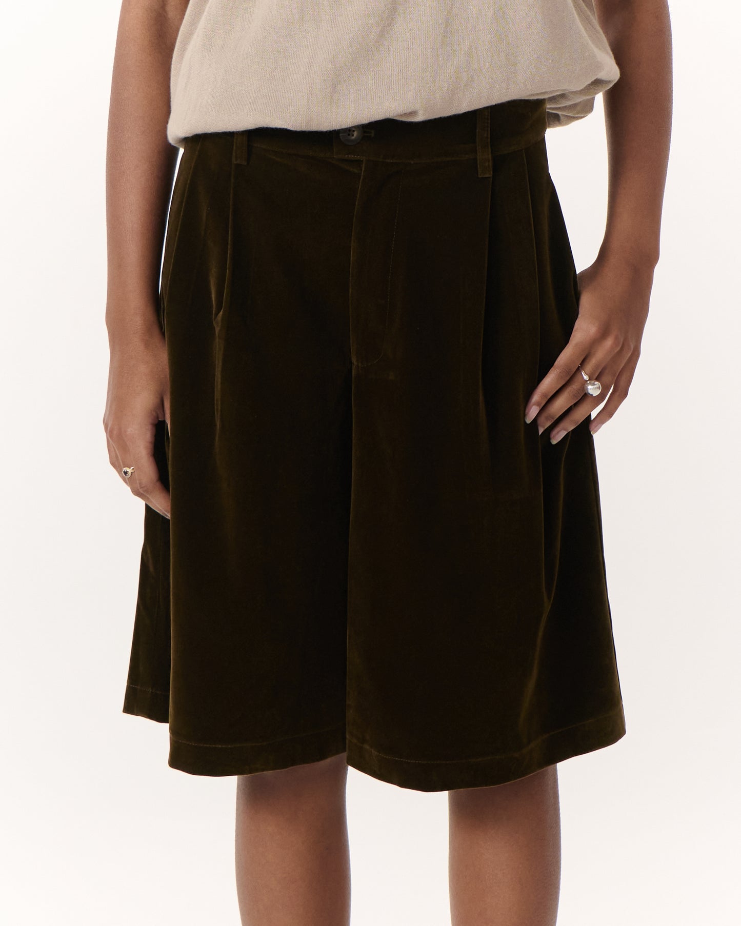 SHORT EN VELOURS